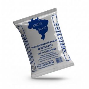 Areia fina lavada ensacada 20kg - unidade
