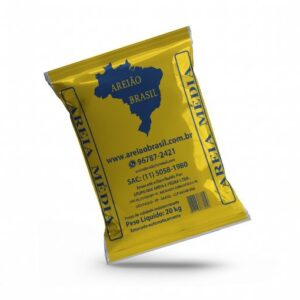 Areia média lavada ensacada 20kg - unidade